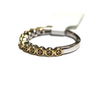 New 925 Sterling Silver gold plated .03ct SI2 H diamond cluster ring 2.1g 6.25 — photo 3