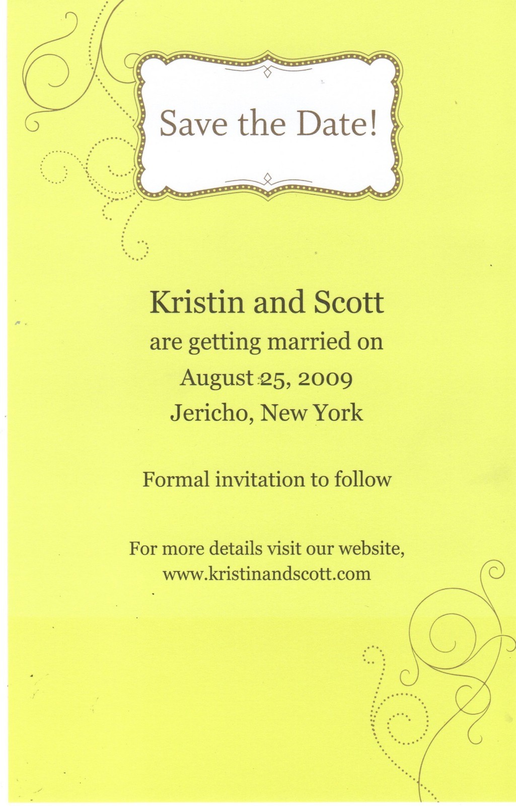 The Knot / Wilton Print your Own Invitation Kit 10 each Save the date 5