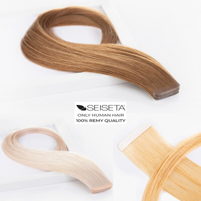 Elailite Extension Biadesive Capelli Veri Biadesivo 20 Ciocche Adesive - Foto 5