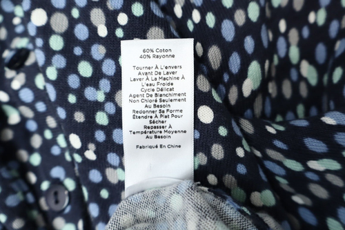 TALBOTS Women's Cotton Cardigan Sweater Polka Dots Multicolor Size XLp Petites - Picture 8 of 15