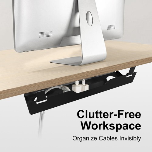 Altus Under Desk Cable Management Tray Steel Cord Organizer for Office or Home - Picture 7 of 9