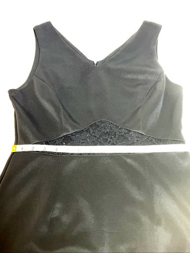Y2K Connected Apparel Women’s Size 10 Black V-Neck Cocktail Party Dress Lace - Picture 4 of 7