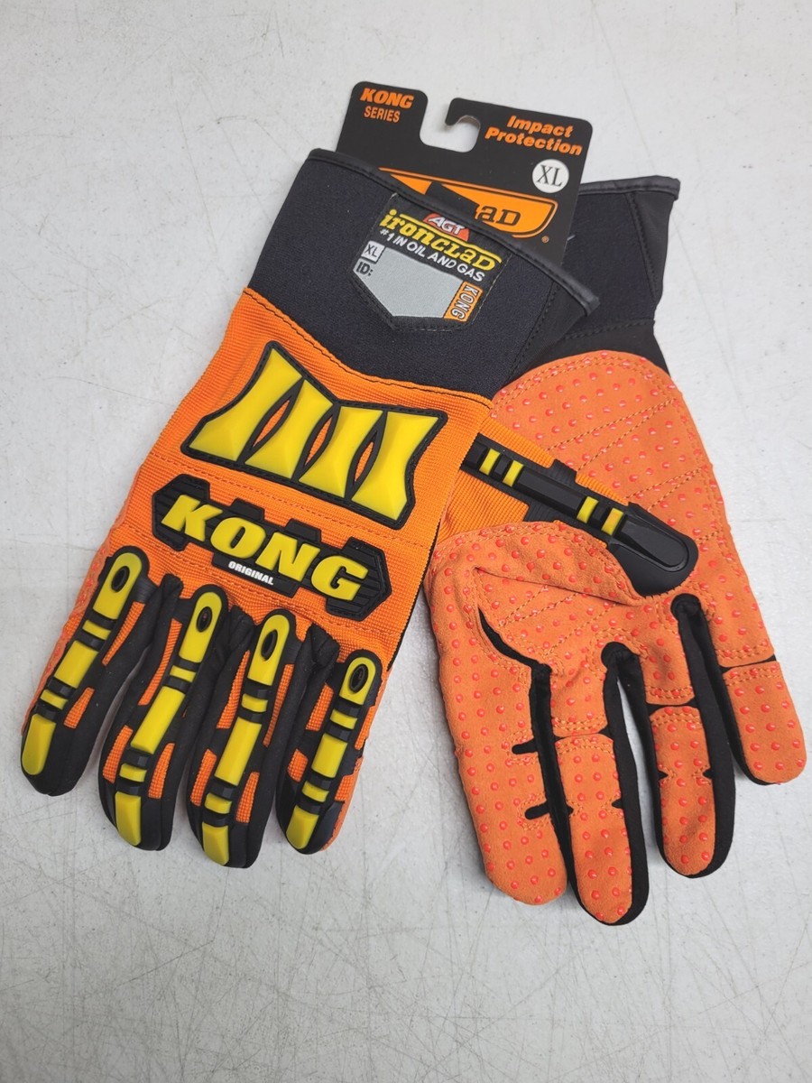 KONG Original Oil & Gas Safety Impact Gloves X-Large Orange
