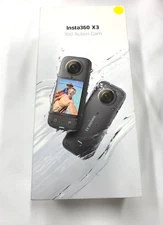 Insta360 X3 Waterproof 360 Action Camera, 1/2" 48MP 5.7K 360 Active HDR Open Box