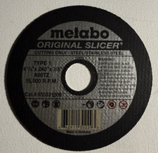 Metabo 655331000 - 4.5" x .040" x 7/8" Original Slicer A60TZ - 10 pack