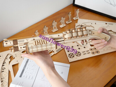 Robotime DIY Shotgun Wooden Gun Toy 3D Puzzle Model Gift for Building Kids Boy