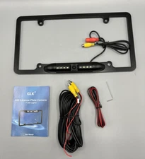 License Plate Metal Frame Rear View Backup Camera