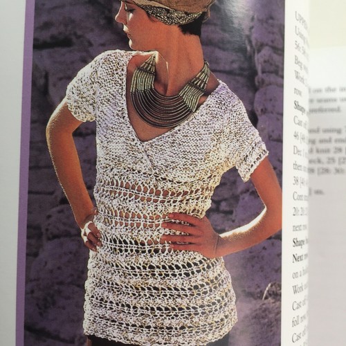 Rowan Midas Touch Ladies Light Summer Vest Top Sweater Bag Knitting Patterns - Picture 11 of 12