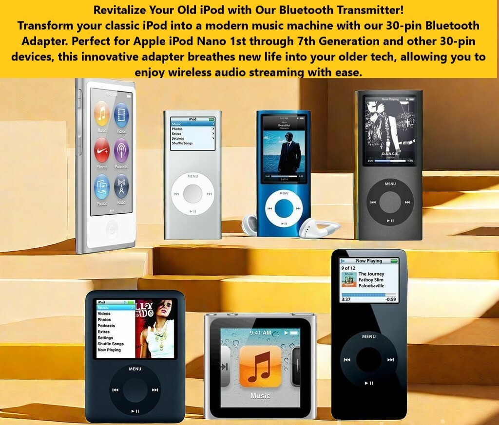 DTM・DAW iPod nano Ultimate Bluetooth Adaptor For Apple iPod Nano 1st/2/3/4/5