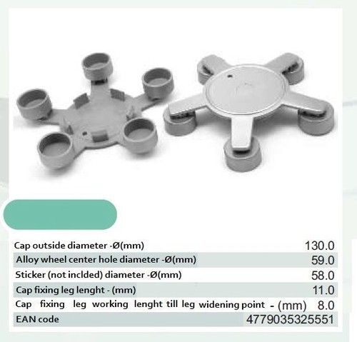 1x TAPA DE CUBO CENTRAL RUEDA DE ALEACIÓN se adapta a AUDI A4 S4 A5 S5 A6 S6 Q5 TT STAR 5 RADIOS - Imagen 2 de 2
