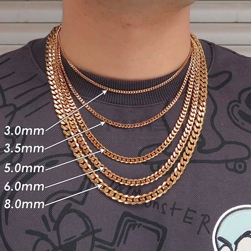 Stainless steel deals cuban choker