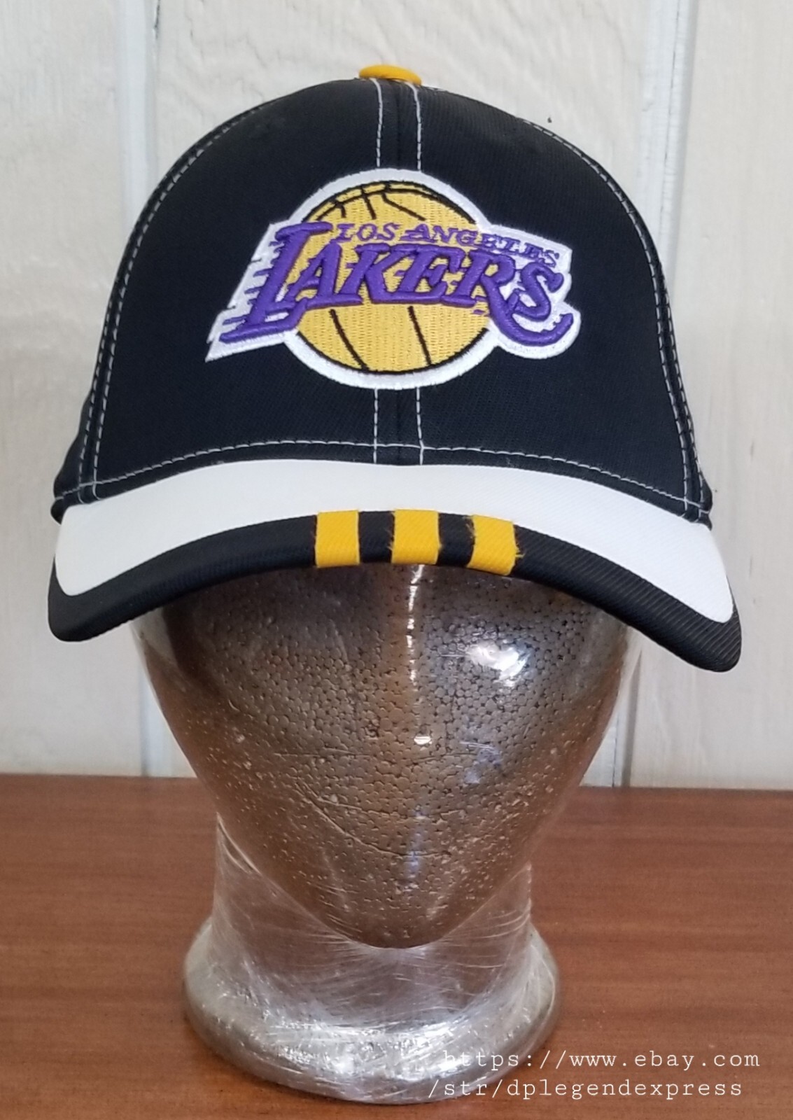 Los Angeles Lakers Basketball Stitched Logo Adidas Hat Cap A