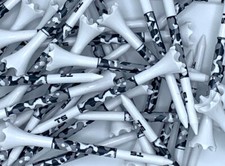 New 3 1/4" TRUESTRIKE USA Grayscale Camo 3.25 Premium Black Gray White Golf Tees