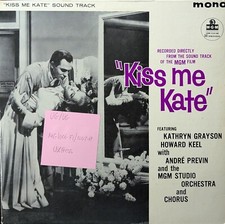 Kiss Me Kate Original Soundtrack Vinyl Record LP VG/VG MGMC753 1959