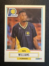 1990-91 Fleer: Update #U-38 Kenny Williams (RC)/Pacers/F 🏀🐷🏀