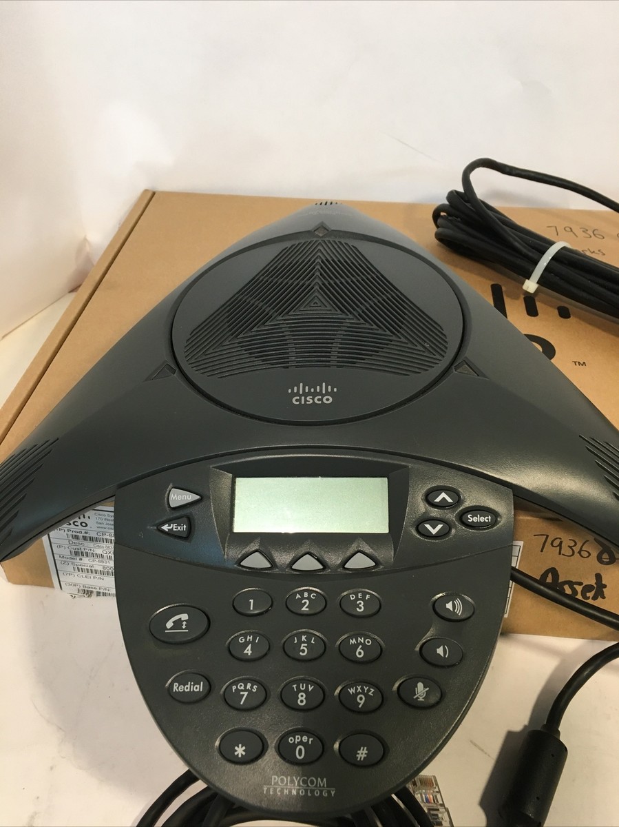 USED Cisco IP Conference Station Phone (Polycom) CP-7936 W/O USED Cisco IP Conference Station Phone (Polycom) CP-7936 W/O