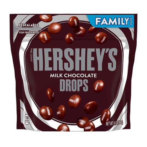 Hershey's Drops Milk Chocolate Candy, Family Pack 14 oz - Picture 2 of 4