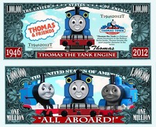 OUR THOMAS THE TANK MILLION DOLLAR BILL (25 Bills)
