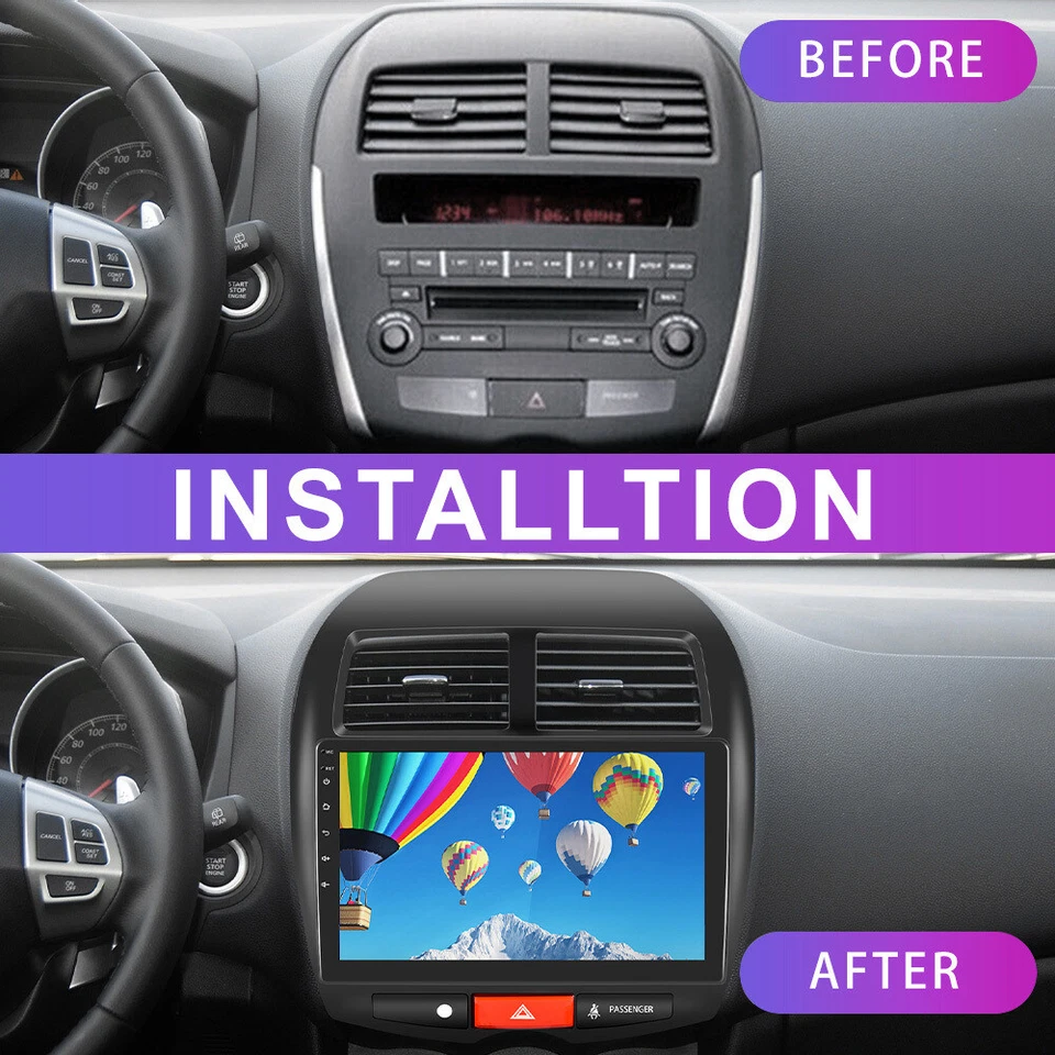 For Mitsubishi RVR Outlande 2011 2012 Carplay Android 13 Car GPS Radio Stereo - Image 4 of 4