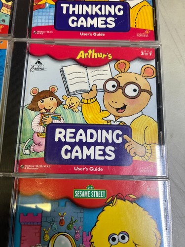 educational adventure cd roms Lot Of 9 Windows Mac Madeline Arthur Big Bird - Picture 9 of 16