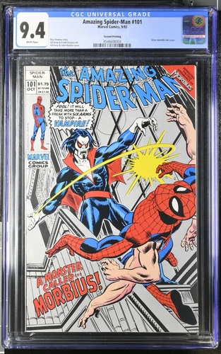 Amazing Spider-Man #101 2nd Printing CGC 9.4 1992 Silver Metallic ink cover
