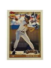 Excellent: Vintage 1991 topps Traded Willie McGee San Francisco Giants Card