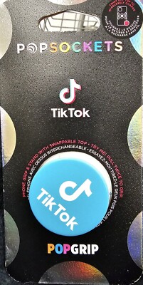 Popsockets TikTok BLUE Logo Tik Tok Pop Socket Brand NEW