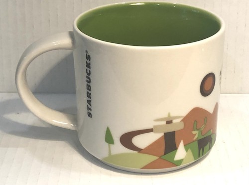 Taza de café Starbucks You Are Here Series Tennessee 14 oz marrón verde 2014 - Imagen 2 de 4