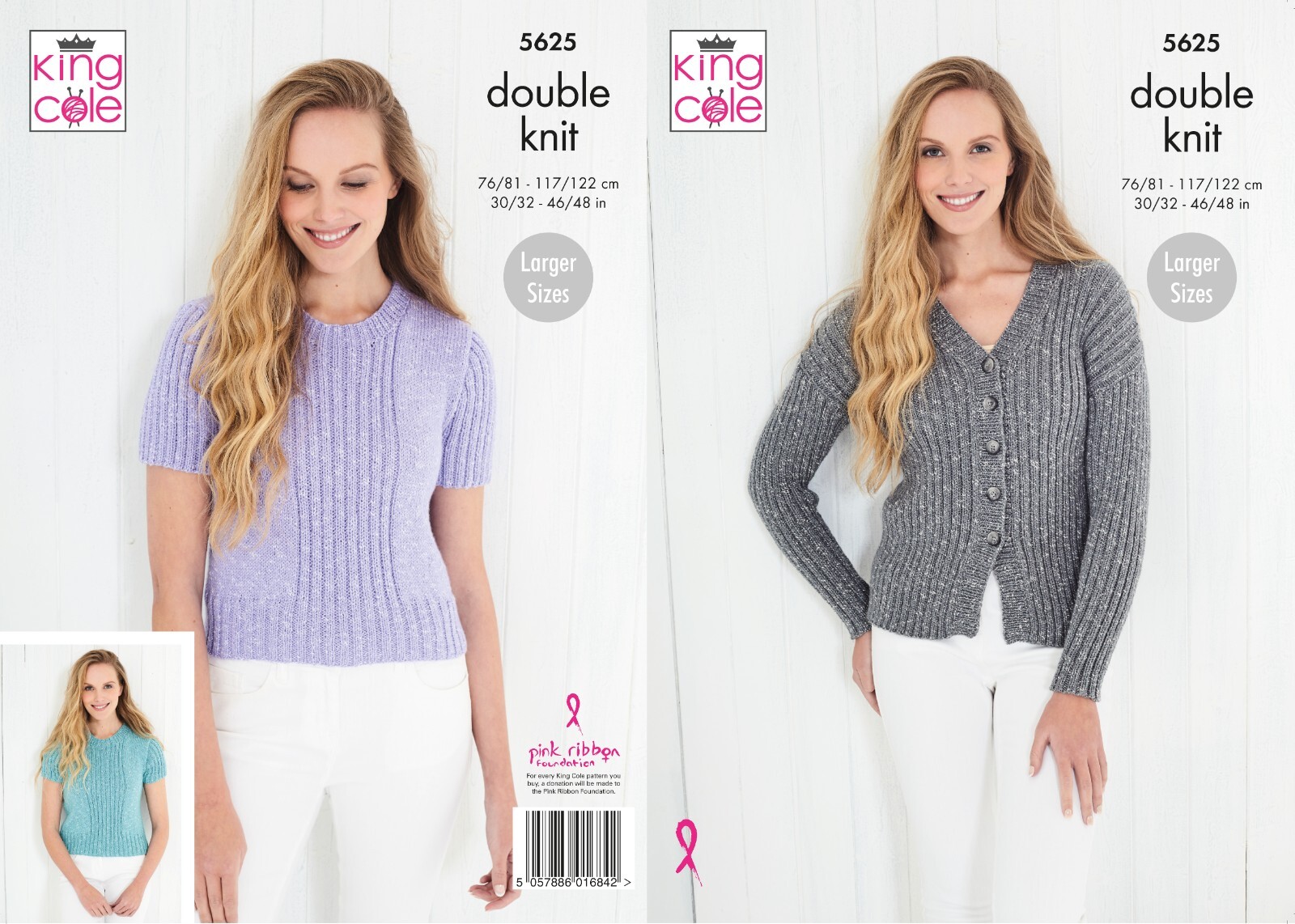 King Cole DK Knitting Pattern - 5625 Ladies Cardigan& Summer Top