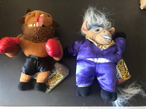 Infamous Meanies Donkeying & Mike Bison Plush 1998 with Tags 7