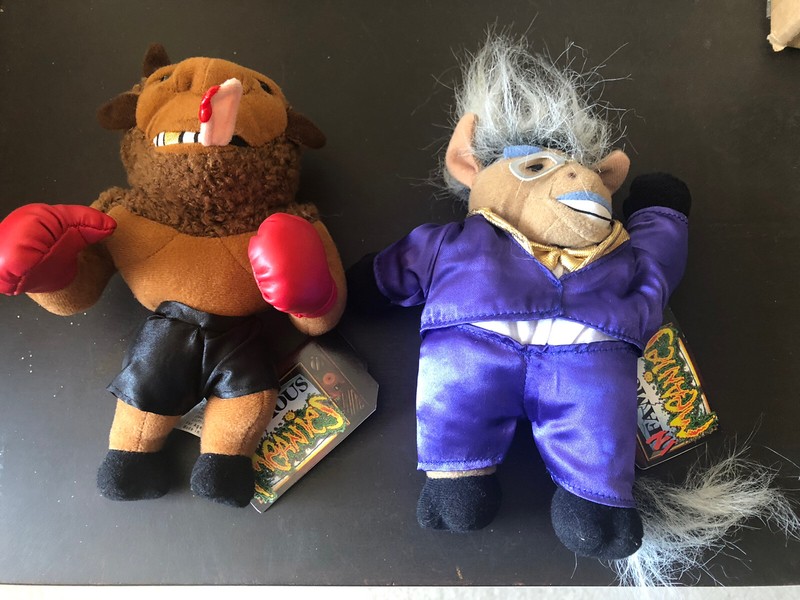 Infamous Meanies Donkeying & Mike Bison Plush 1998 with Tags 7