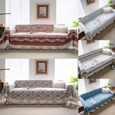 Ruffles Rectangle Sofa Covers Universal Seater Lounge Settee Couch Slipcover New