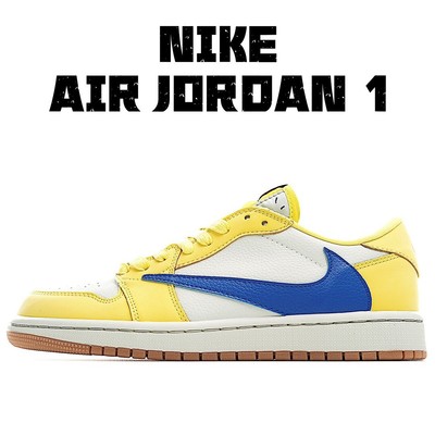 New Nike Jordan 1 Retro Low OG x Travis Scott Canary DZ4137-700 Size 5.5-13