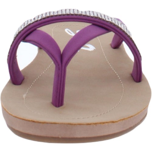 Seven7 Bondi Damen-Slipper aus karamellfarbenem Kunstleder flache Sandalen BHFO 2361 - Bild 3 von 6
