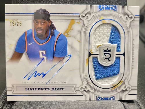 2023/24 Topps Royalty Luguentz Dort Regalia Relic On-Card Auto /25