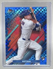 Matt Shaw 2025 Topps Finest #265 Blue X-Fractor Rare Rookie RC /49