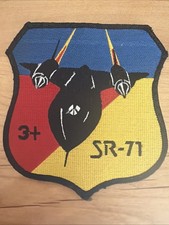 USAF AIR FORCE SR-71 3+ BLACKBIRD TOP SPEED EMBROIDERED PATCH EXCELLENT COND.