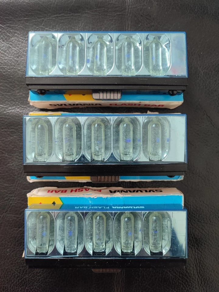 Lot 3 Boites Flash BAR SYLVANIA Ampoules Polaroid 500 SX-70 SX70 SX 70 Rampe - Photo 2/2
