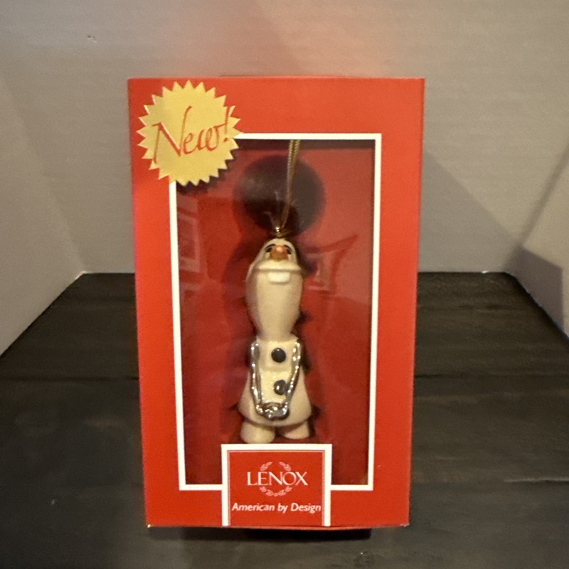 Lenox Disney Christmas Ornament Frozen Olaf Porcelain