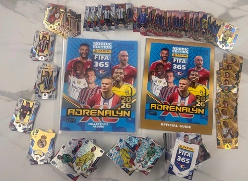 FIFA 365 Panini NORDIC Adrenalyn XL Album + Complete Set x 579 2025-2026