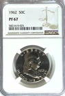 1962 50c Franklin Proof Silver Half Dollar Fifty Cents NGC PF67