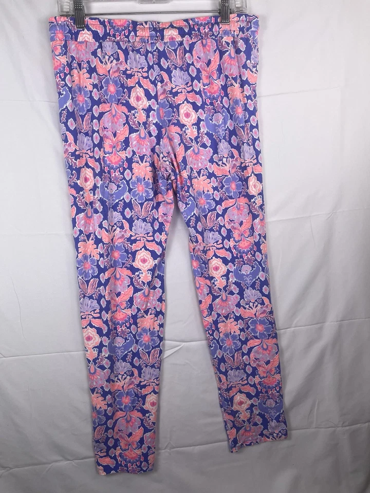 Pantalones de chándal Lilly Pulitzer multicolor, púrpura/naranja floral talla M Foto 2 de 4