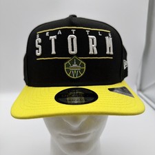 New Era Black/Yellow Seattle Storm 2025 WNBA Draft 9TWENTY Adjustable Hat NWT!