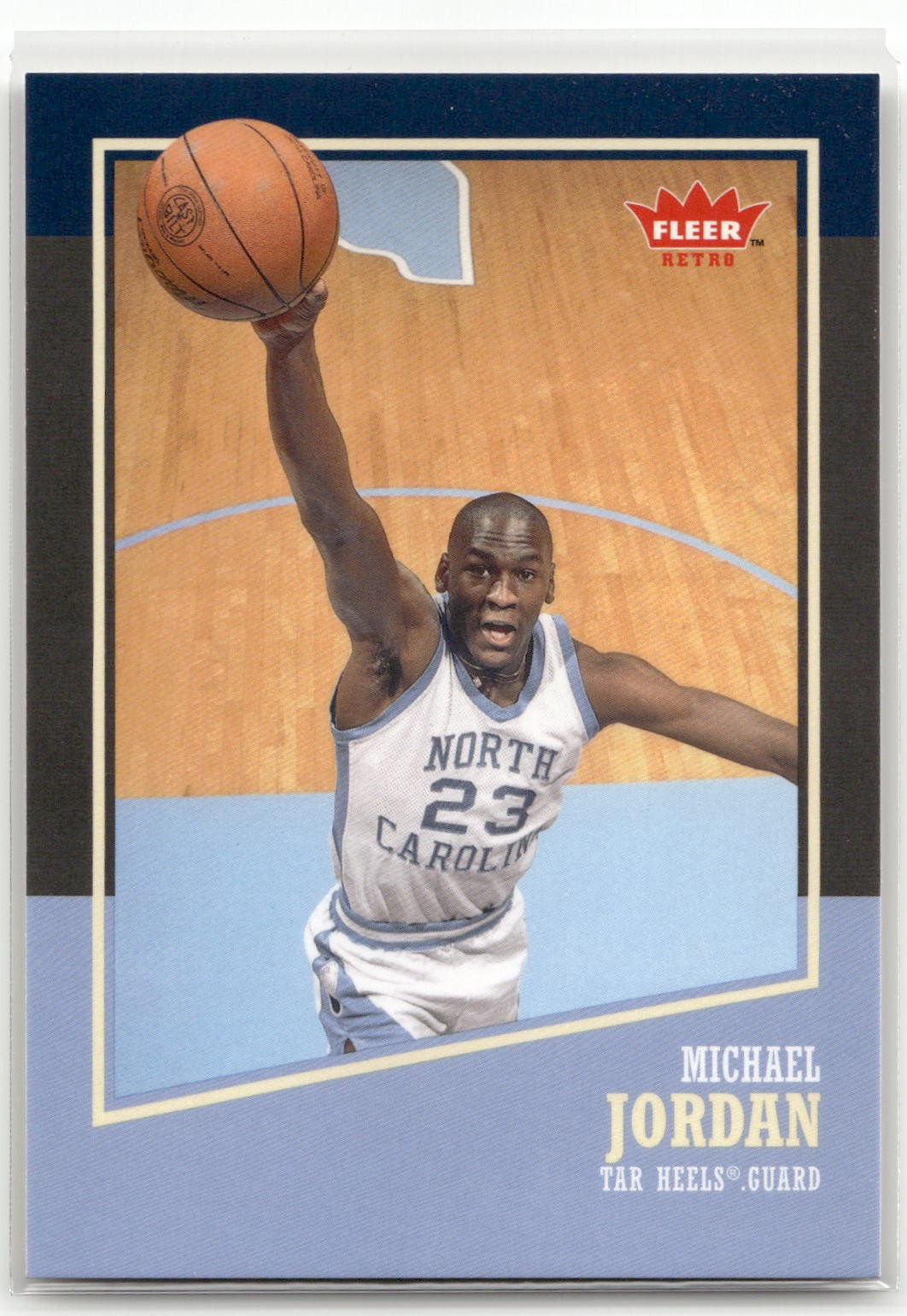 Michael Jordan 2013-14 Fleer Retro #40 North Carolina Tar Heels