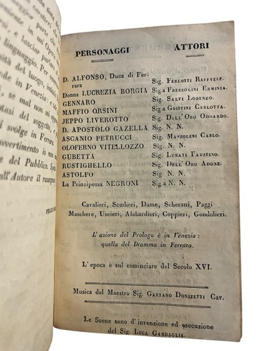 6 rare 1820-40s Italian Opera Hand programs Libretto Bellini Donizetti La Scala - Imagen 11 de 12