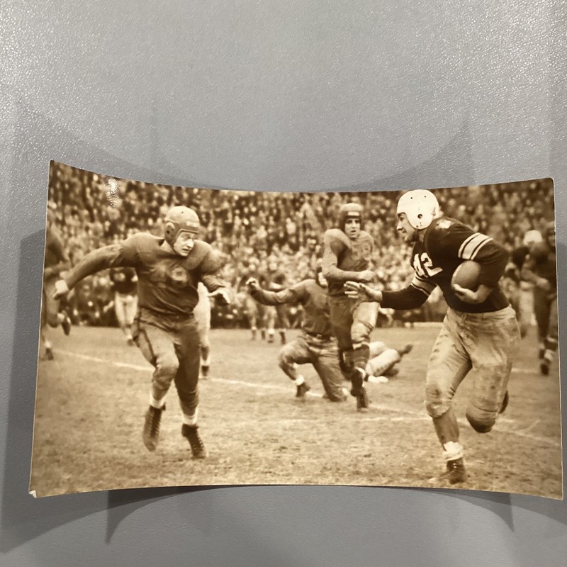 Morris Tackling Vintage Football Photo