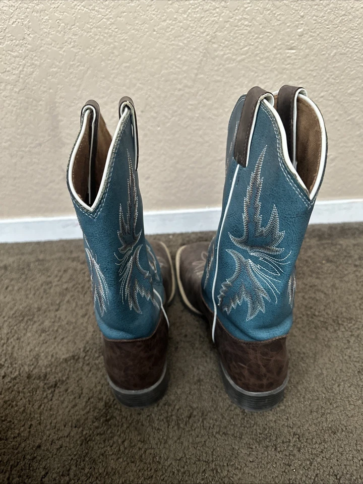 Botas Western Core Puntera Cuadrada Bowline Estilo Justin 335JR para Niños Talla 5D -Niños Grandes Foto 4 de 4