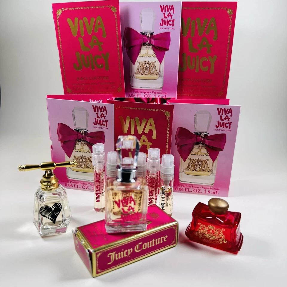 Juicy Couture Viva La Juicy X3 Minis .17oz ~ & 6 Spray Samples (Lot Of 9 Total!) - Image 2 of 4
