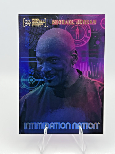 2022 Skybox Metal Universe Champions Michael Jordan Intimidation Nation #IN-1