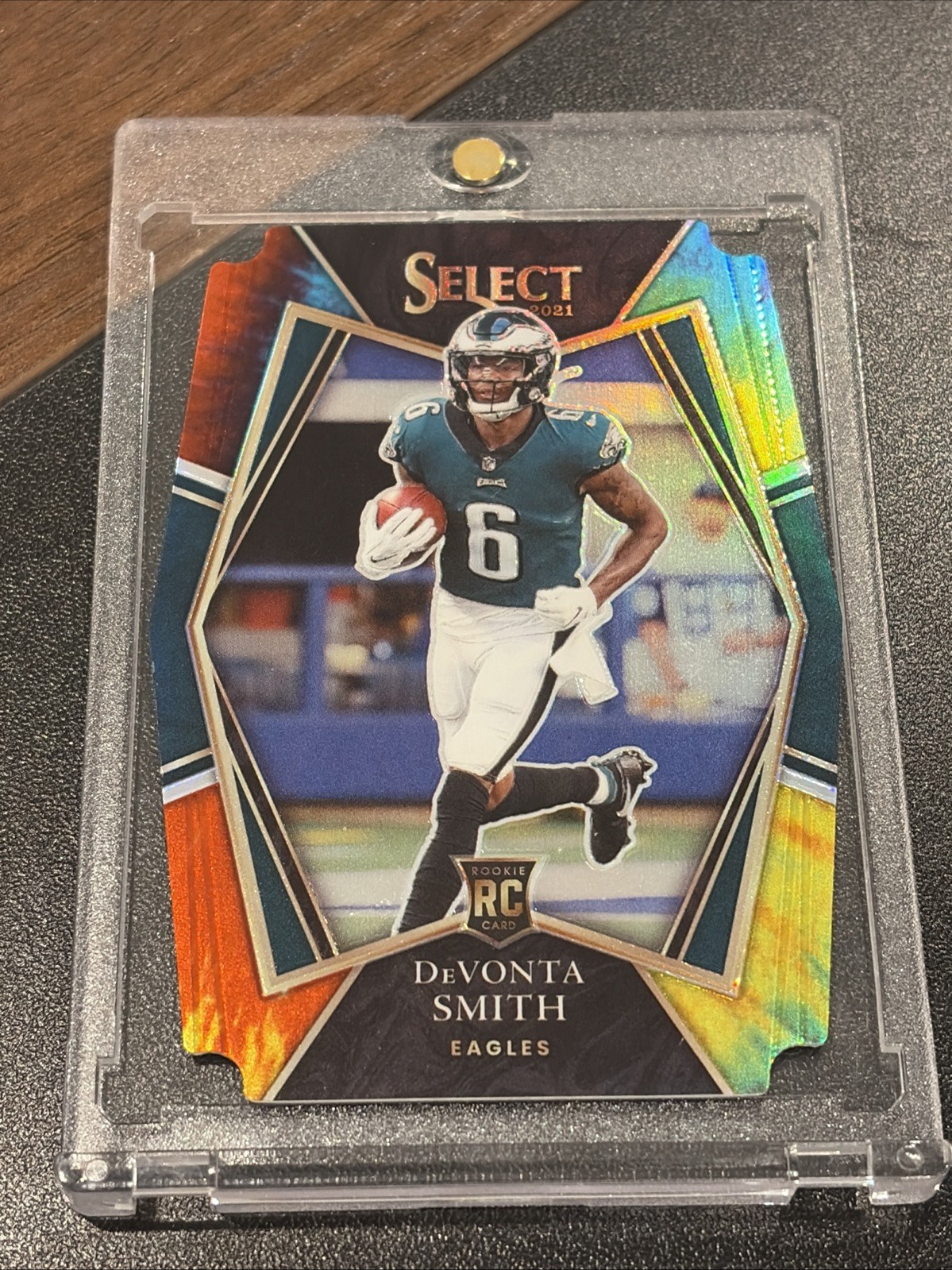 2021 Panini Select - Premier Level Devonta Smith #149 Tie-Dye Prizm /25 (RC)